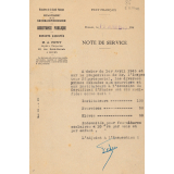 Assistance publique. Note de service. Primes aux nourrices et aux instituteurs à l'occasion du Certificat d'Etudes. 