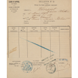 Documents liés à la carrière d'une institutrice. 