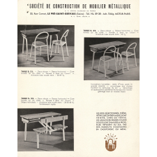 Catalogue de la société de construction de mobilier métallique. [ ]