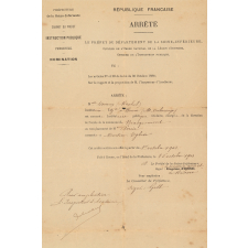 Récompenses d'une institutrice.