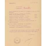 Documents administratifs adressés à un professeur de mathématiques.