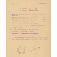 Documents administratifs adressés à un professeur de mathématiques.