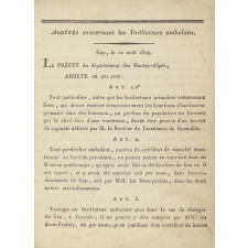 Livret d'instituteur ambulant.