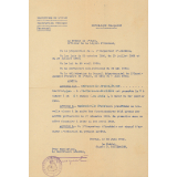 Arrêté de promotion de Melle Jeanne Grados, Institutrice à Saint-Pierre-de-Cernières.