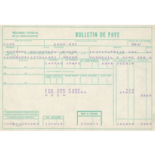 Bulletin de paye.