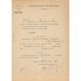 Arrêté de nomination de M. Mulocheau, Instituteur stagiaire à Nonancourt.