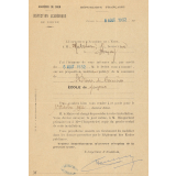 Arrêté de nomination de M. Mulocheau, instituteur à Saint-Pierre-de-Cernières.