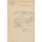 Arrêté de nomination de M. Mulocheau, Instituteur intérimaire d'une classe à Nonancourt.