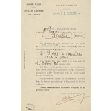 Arrêté de nomination de Melle Grados, Institutrice stagiaire à Saint-Pierre-de-Cernières. Personnel.