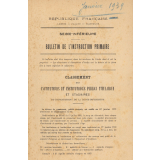 Classement des instituteurs et institutrices publics titulaires et stagiaires du département de la Seine-Inférieure. Bulletin de l'Instruction Primaire. Seine-Inférieure.