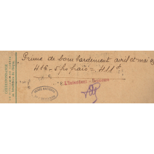 Prime de bombardement et avis de virement.