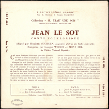 Jean le Sot. Conte folklorique. .