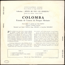 Colomba. Extraits de l'oeuvre de Prosper Mérimée