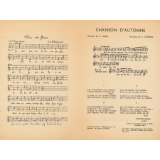 Valse des fleurs. Chanson d'automne