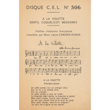 À la volette. Gentil coquelicot mesdames. .