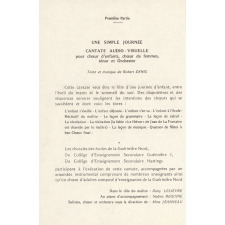 Programme de concert scolaire