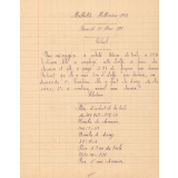 Cahier journalier