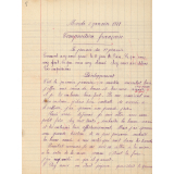 Cahier journalier