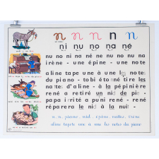 Tableau mural. Rémi et Aline. Niveau 1. N°5 : é / N°6 : n.