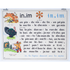 Tableau mural. Rémi et Aline. Niveau 1. N°17-ch/ N°18-ou.