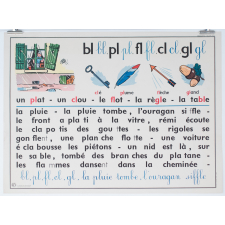 Tableau mural. Rémi et Aline. Niveau 2. N°1: br, pr, dr, vr / N°2 : bl, pl, fl, cl, gl.
