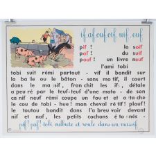 Tableau mural. Rémi et Aline. Niveau 2. N°7 : if, af, ouf, oif, uif, euf / N°8 : gn.