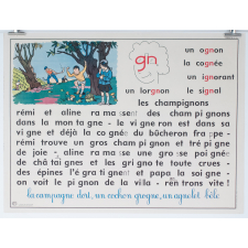 Tableau mural. Rémi et Aline. Niveau 2. N°7 : if, af, ouf, oif, uif, euf / N°8 : gn.
