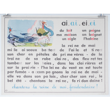 Tableau mural. Rémi et Aline. Niveau 2. N°17 : g, j / N°18 : ce = se, ça = sa.
