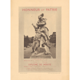 Diplôme de Mérite de l'École de Saint-Ouen-l'Aumône. 