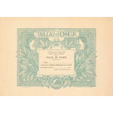 Diplôme d'Inscription au Tableau d'Honneur des Écoles de la Ville de Paris. 
