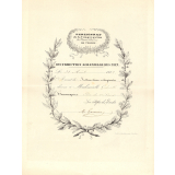 Diplôme de Deuxième Accessit au Prix d'Instruction religieuse du Pensionnat de la Congrégation de Notre-Dame de Verdun. 