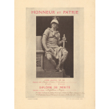 Diplôme de Mérite de l'École de Saint-Ouen-l'Aumône. 