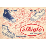 Buvard publicitaire. A l'Aigle Hutchinson. Chaussures. 