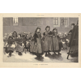 A l'école: la leçon de calcul.