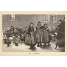 A l'école: la leçon de calcul.