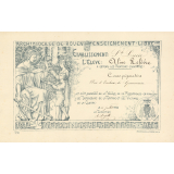Diplôme de Prix d'Écriture et de Grammaire. 