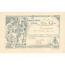 Diplôme de Prix d'Écriture et de Grammaire. 