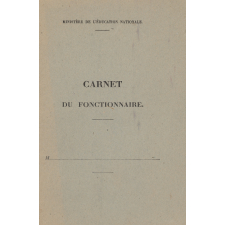 Carnet du fonctionnaire.