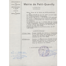 Arrêté de mise à la retraite.