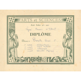 Diplôme de 1er accessit Mathématiques 2ème accessit Sciences Naturelles 3ème accessit Orthographe et accessit Education Physique. 