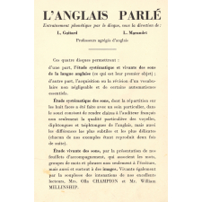 L'anglais parlé : entraînement phonétique