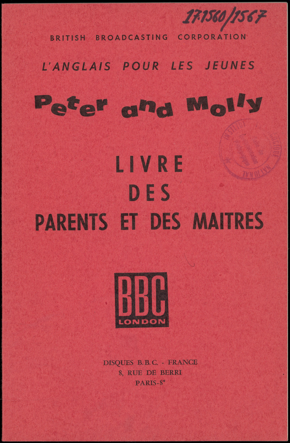 Peter & Molly : l'anglais pour les jeunes : livre des parents et des maîtres
 