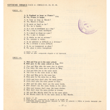 English drills. 2e série. Livret auxiliaire