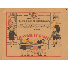 Tableau d'honneur. Ville de Paris. Travail et gaieté.