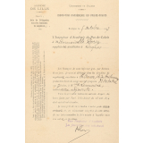 Nomination comme institutrice suppléante auxiliaire à Saint-Omer (Pas-de-Calais).