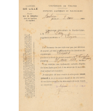 Nomination comme institutrice suppléante à Licques (Pas-de-Calais).