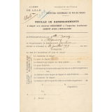 Maintien comme institutrice suppléante à Alquines (Pas-de-Calais).