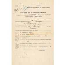 Maintien comme institutrice suppléante à Alquines (Pas-de-Calais).