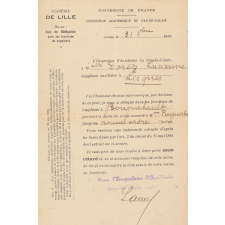Nomination et maintien comme institutrice suppléante à Bouquehault (Pas-de-Calais).
