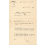 Nomination comme directrice d'école à Quéant (Pas-de-Calais).